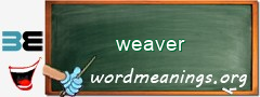 WordMeaning blackboard for weaver